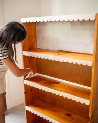 Making Upcycled Scalloped Shelves