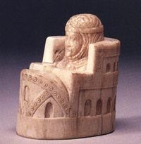 ancient european queen, from 12th century Spain ivory chess piece