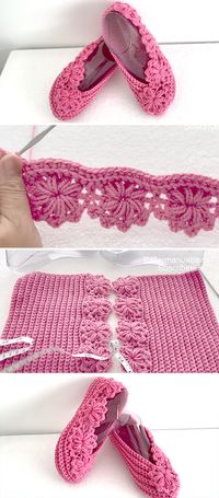 Crochet Easy Slippers: Blossoming Comfort for Adults - CrochetBeja