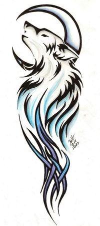 tattoo tribal line stencils | Tribal Wolf Tattoo By Reighnmiyuki image - vector clip art online ...