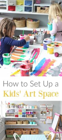 How to Set up a Kids Art Space in a Way that Fosters Creativity and Independence