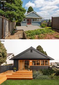 This 1920s Home Was Remodeled With A Black Exterior And Contemporary Interior