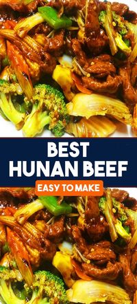 Hunan Beef is a simple dish made with crispy lean beef and spicy Asian seasonings. It's the ultimate Chinese dinner that tastes better than takeout and takes less than 30 minutes to prepare!