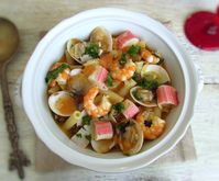 Seafood pasta (Portuguese style)