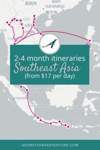 Backpacking Southeast Asia itinerary for 2 months (from $17 per day)