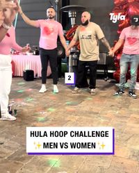 Hula hoop challenge: men vs women - try this at your next party 😂