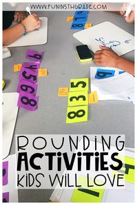 Rounding can be difficult for kids!  Learn all about activities to use to introduce rounding including anchor charts, number lines and more!  Also included are activities to use to review and enforce the rounding learning! Kids will love these fun and engaging activities!