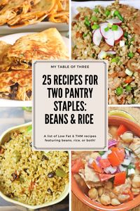 Easy Low Fat Recipes for Beans and Rice - My Table of Three