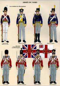 Armée du Nord: Les suédois de Bernadotte et les britanniques - France, 1814