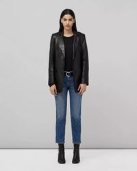 Buy the Charles Leather Blazer | rag & bone