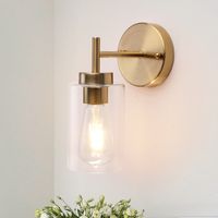 Breakwater Bay Alacam Dimmable Bath Sconce Wall Light with Glass Shade & Reviews | Wayfair