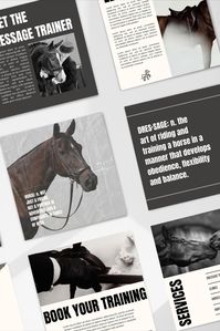 Ready to make your equestrian content stand out? Look no further! I've just launched a collection of meticulous designed equestrian templates. They're here to take the branding of your business to the next level. 

Available in my Etsy shop. 