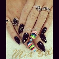 Fiesta Nails . Mexican Blanket Nails. Sarape Nails