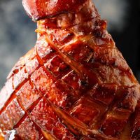 Brown Sugar Mustard Glazed Ham Recipe - Cafe Delites