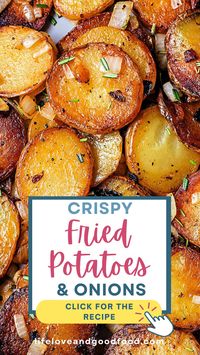 Easily make the perfect Crispy Woodshed Pan Fried Potatoes and Onion in just minutes with a few simple ingredients– Potatoes, oil, butter, and seasoning! This recipe will show you how easy it is to make tender potatoes with crisp and crunchy edges and delicious caramelized onions all in one pan on the stovetop. Whether it’s hashbrowns, breakfast potatoes, home fries, or country potatoes, these are the easiest and best potatoes!