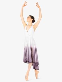 Hand Painted Hi-Lo Halter Dress - Dresses | Watercolour WC202 | DiscountDance.com