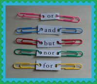 5 Conjunctions with clips - compound sentences! You can use this with my game/task cards for sentences! Pictures support learning at Looks-Like-Language!