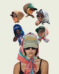 We love, love, love a trend that most people can find in their own (or Pop’s) closet! So; dig through your cap collection and wrap that scarf around. And don't forget the essential sunglasses! 🧢  Follow @thesundaystyleclub for more trends, styles and inspo ☕️  scarfovercap  caps  scarf  style  trends  scarfcap  summer2024 Rihanna Hailey Bieber