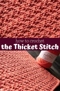 The Thicket Stitch is an easy crochet stitch with great texture. Great for everything from washcloths to cardigans, learn with this Thicket Stitch tutorial!