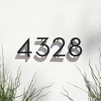 Numbers + Letters - Modern House Numbers