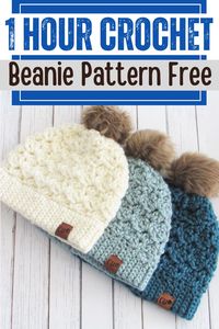 Discover this fantastic chunky crochet beanie pattern, designed for beginners. The pattern offers a range of sizes suitable for toddlers, kids, and women. Dive into the world of creativity with this complimentary crochet beanie pattern - perfect for crafting crochet hats that are both chunky and stylish.