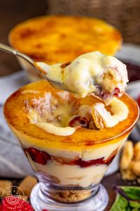 Discover the elegance of Creme Brulee Trifles: a perfect blend of creamy creme brulee, crisp cookies, and tangy raspberry jam. A must-try dessert!