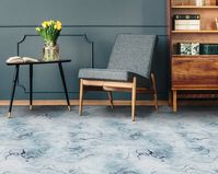 Ink Splash Texture Marble Vinyl Flooring Blue Kitchen - Etsy