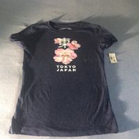 Super Cute Slim Cut Women’s T-Shirt With Floral “Tokyo” Logo And Japanese Writing. Brand New, With Tags