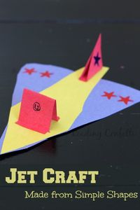 This jet craft is a fun way for boys or girls to practice their scissors skills.