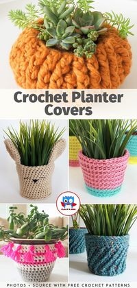 Crochet Planter Covers Free Patterns - Your Crochet