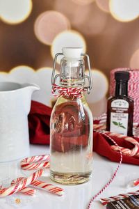 This easy peppermint simple syrup recipe is made with only three ingredients and is ready in under 10 minutes!