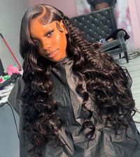 Our 13x6 frontal wig is featured in our premium wig collection. This wig comes with a 13x6 lace frontal and can be upgraded to HD lace for only $30 more! Our HD lace is thin and undetectable in addition to our premium high quality hair. The wig is very full (180% density). With the 13x6 parting space, your stylist has the option to do any style you like!