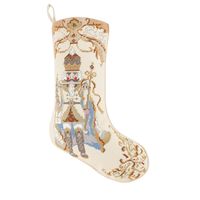 Nutcracker Embroidered Stocking