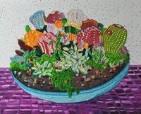 Caroline Larsen Floral Oil Paintings Look Like Intricately-Squeezed Icing