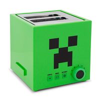 If you know someone who eats, sleeps, and breathes Minecraft, add this Minecraft Creeper Toaster as part of a complete breakfassssssst. Designed to look like the iconic baddie from the video game, this compact two-slot toaster is sure to make the most important meal of the day more fun! In iconic green, this toaster has an adjustable shade selector and settings to accommodate waffles, bagels, and more. At just under 9" square, it's the perfect addition to a dorm room, gaming space, office desk,