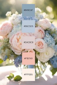 Blush pink and baby blue wedding color scheme: blush pink and baby blue wedding bouquet    Blush pink wedding | blush pink wedding ideas | blush pink wedding bouquet | blush pink baby blue wedding | blush pink baby blue wedding flowers | spring wedding flowers | spring wedding bouquet | romantic wedding flowers | romantic wedding bouquet | baby blue blush pink wedding inspiration