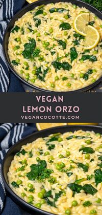 Vegan Lemon Orzo