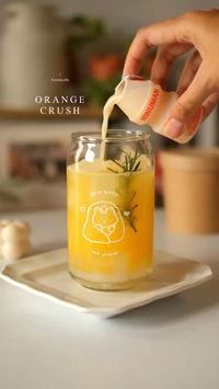 Source: @ourlifecorner [ ORANGE CRUSH ]  📎 recipe:  • - 1 buah mandarin orange  • - 100 ml air untuk blender  • - nata de coco  • - ice cubes  • - 30 ml sparkling water  - 1 cup yakult  #coffeelover #dessert #coffeetime #cafeathome #onthetable #coffeedaily #cafehopping #coffeeathome #cafevlog