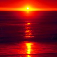 red sunset