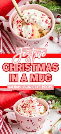 This 5 minute mug cake recipe is well worth making. It has to be one of the quickest and easiest vanilla cake recipes ever! You simply have to mix the ingredients together and then cook it in the microwave in a microwave safe mug until done. This 5 minute chocolate mug cake is ideal for Christmas if you're tired from all the festive baking and you just want something quick and easy that you can whip up in 5 minutes flat! It can be made a chocolate mug cake by substituting the vanilla for cocoa.