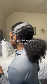 #ponytail #ponytailblackhairstyles #hairhacks #hairstyles #blackwomenhairstyles