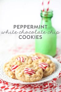 Peppermint White Chocolate Chip Cookies from Our Best Bites