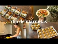 Fazendo comida para semana toda, marmitas, salada, lanche, cardápio... - YouTube