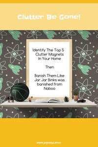 Identify where your clutter magnets are then follow the action plan to banish them! Kaizen Hack ! #kaizen #kitchen #orgnaized #organizing #kondo #cleartheclutter