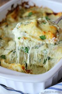 Artichoke and Spinach Ravioli Bake