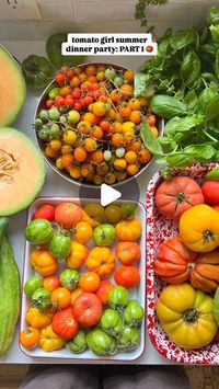 Lauren Sephton | Bright Moment Co. on Instagram: "part 1 | it felt only right to bid tomato girl summer farewell with a bang, so welcome to day 1 of hosting a tomato themed dinner party! 🍅

this was the “day before” so i wanted to prep every dish that could be made in advance to help make the day of pretty effortless 🕺🏻

what i made today:

> basil pesto for a pesto burrata pasta (making tmw) 
> flaky pie crust for an heirloom tomato galette (assembling/baking tmw)
> parmesan chicken cutlets (to be reheated before guests arrive)
> tiramisu-inspired ice cream dessert with crushed ladyfingers, @alecsicecream coffee toffee ice cream or any coffee ice cream of your liking!, and meringue from my s’mores ice cream pie i made this summer 

that’s all the prep i did for today, so i’ll see yall 