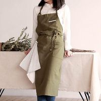 Item Type: Barista Apron Gender: Unisex Material: 80% Cotton & 20% Linen Size: 26 x 96 x 80 cm / 10.24 x 37.80 x 31.50 inch Napkin Size: 30 x 30 cm / 11.81 x 11.81 inch Package Includes: 1 x Apron 1 x Napkin