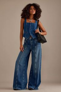 PAIGE Irene Denim Top | Anthropologie UK