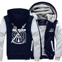 Sword Art Online Thick Winter Zipper Anime Hoodie