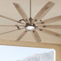 84" Minka Aire Barn H2O Heirloom Bronze Outdoor LED Smart Ceiling Fan - #619P0 | Lamps Plus